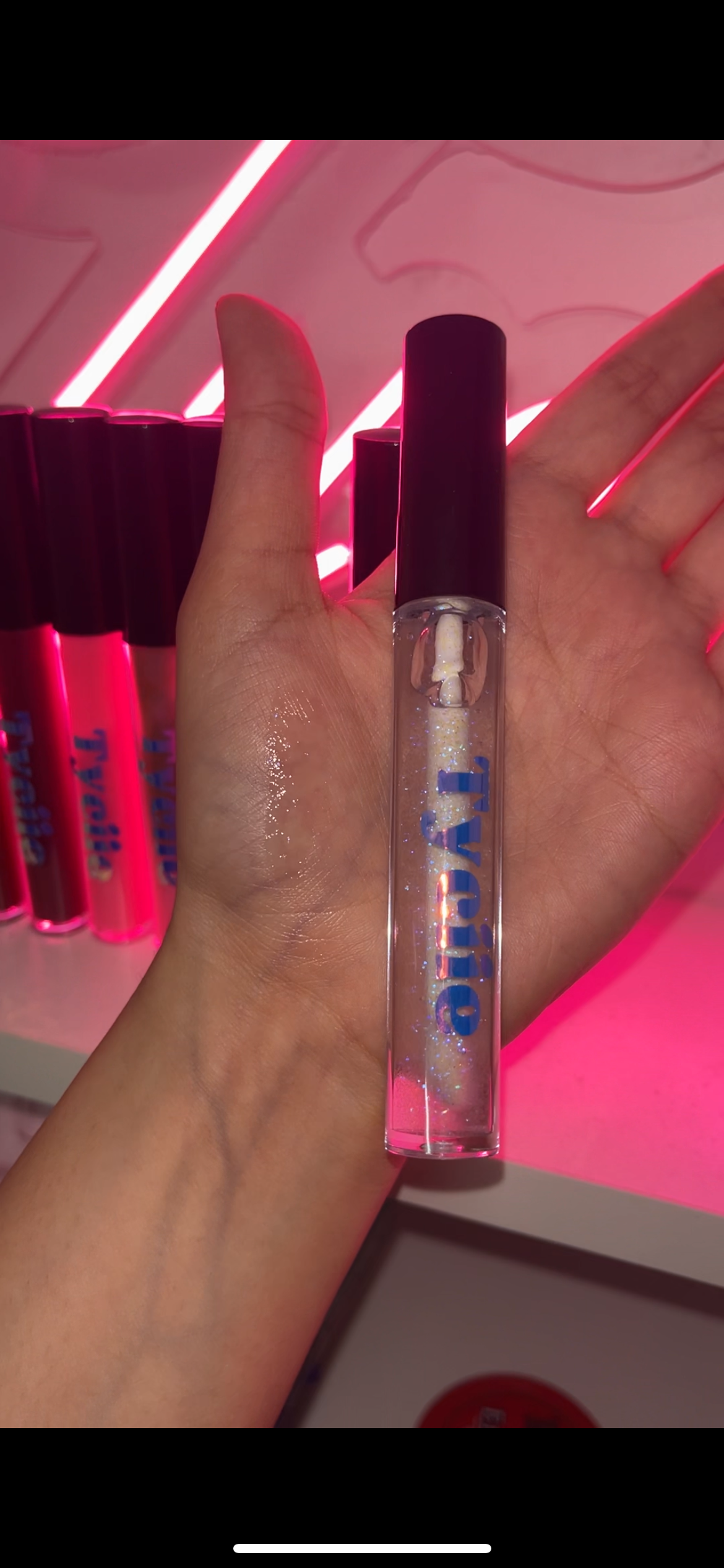 Icy ( white blue shift glitter ) - Lip Gloss 5ml